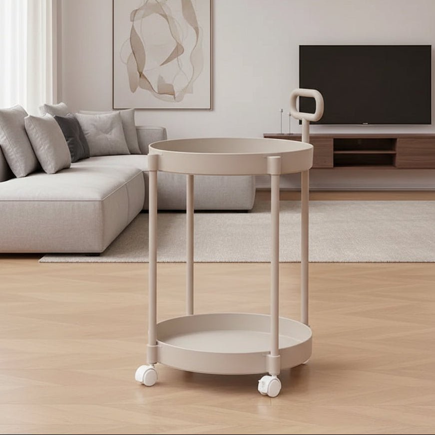 Rolling Side Table - Two-Tier Mobile Storage - product image 1
