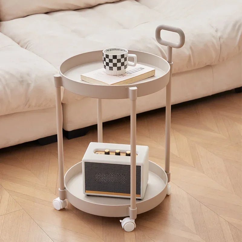 Rolling Side Table - Two-Tier Mobile Storage - product image 2