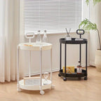 Rolling Side Table - Two-Tier Mobile Storage - product image 3