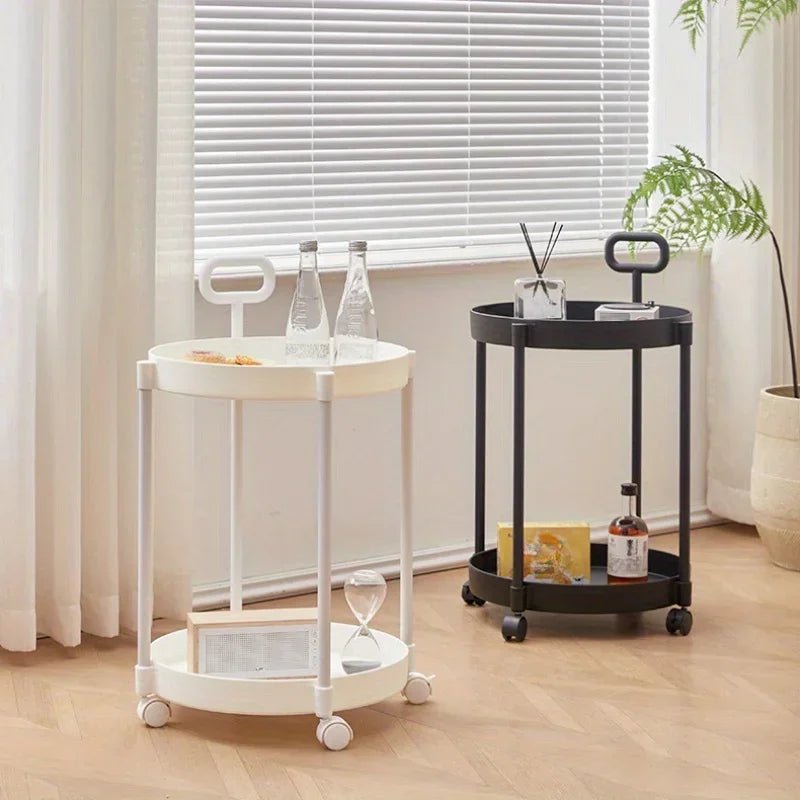 Rolling Side Table - Two-Tier Mobile Storage - product image 3