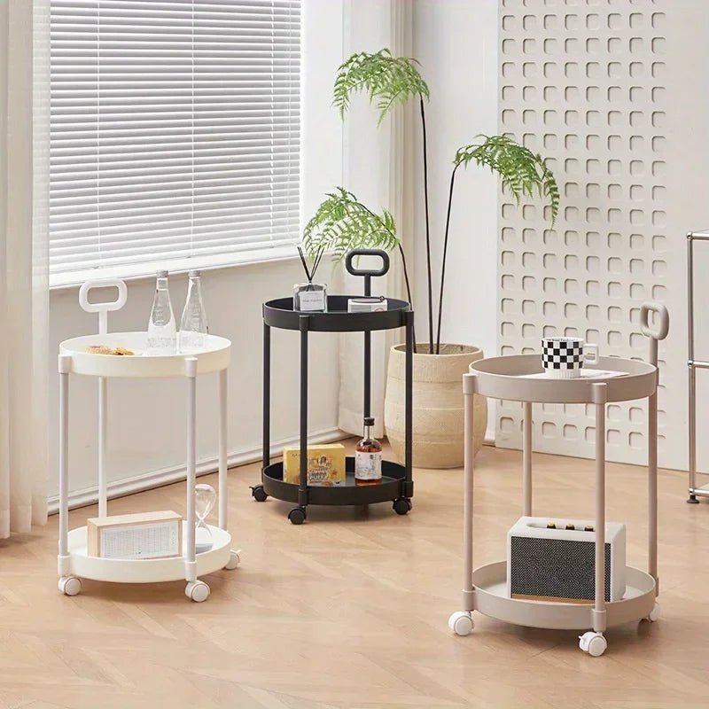 Rolling Side Table - Two-Tier Mobile Storage - product image 4