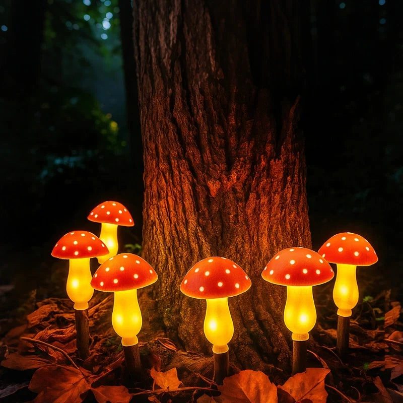 Mushroom Solar Lights shown in product gallery view 1