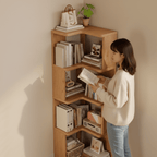 Pine Corner Cabinet - Tall Space-Saving Storage - product image 4