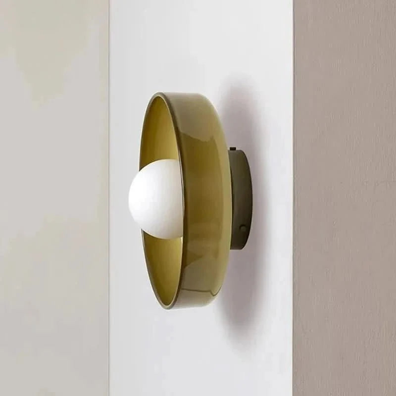 Nordic Glass Ceiling Light with two-tone led fixture — product image 6