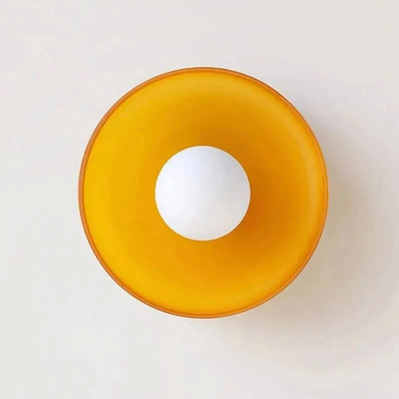 Nordic Glass Ceiling Light with two-tone led fixture — product image 5