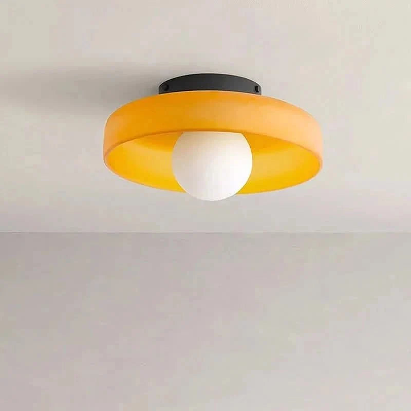 Nordic Glass Ceiling Light with two-tone led fixture — product image 9