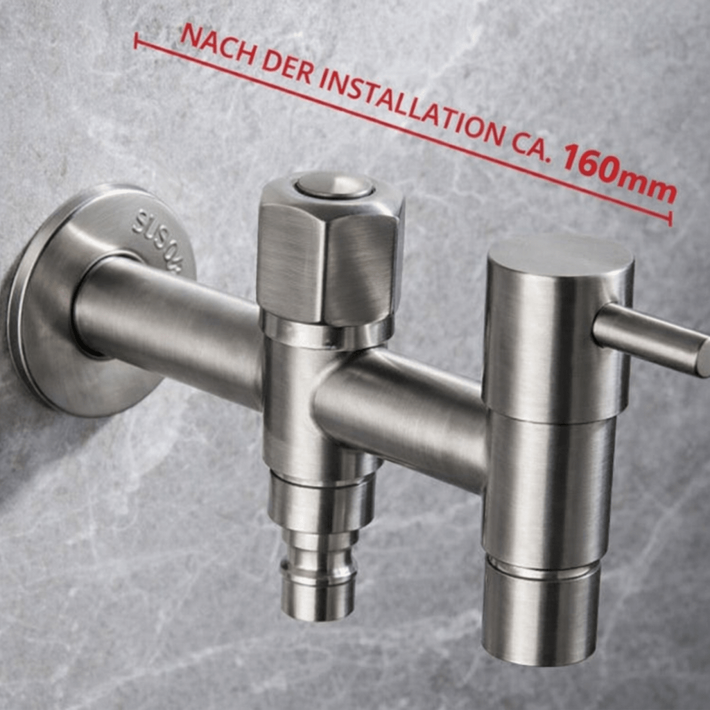 Wall-mounted outdoor faucet in stainless steel 304, product detail 13.
