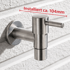 Wall-mounted outdoor faucet in stainless steel 304, product detail 17.