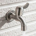 Wall-mounted outdoor faucet in stainless steel 304, product detail 4.