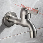 Wall-mounted outdoor faucet in stainless steel 304, product detail 7.