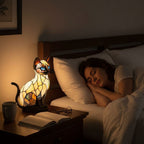 Decorative Cat Night Light | Soft Ambient Glow, Compact Design, White Finish detail