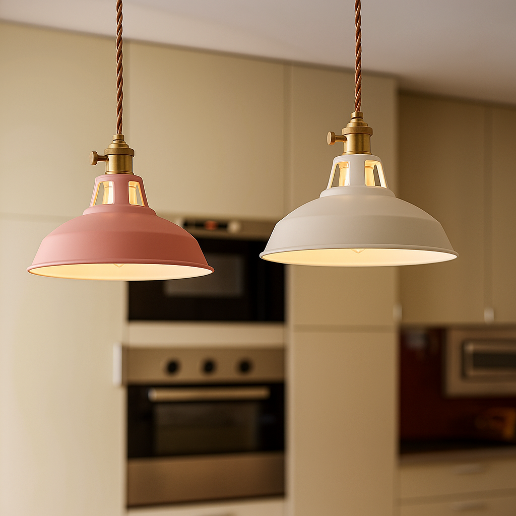 Pendant Light in Pink shown on the source page.
