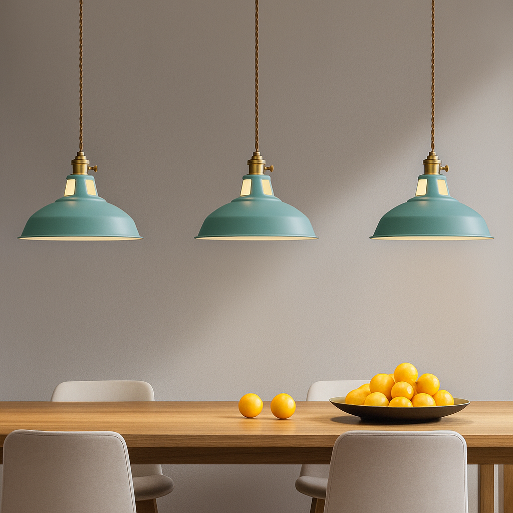 Pendant Light in Green shown on the source page.