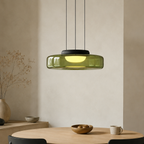 Layered glass LED pendant light, gallery image 13.