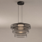 Layered glass LED pendant light, gallery image 14.