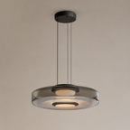 Layered glass LED pendant light, gallery image 22.