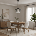 Layered glass LED pendant light, gallery image 26.
