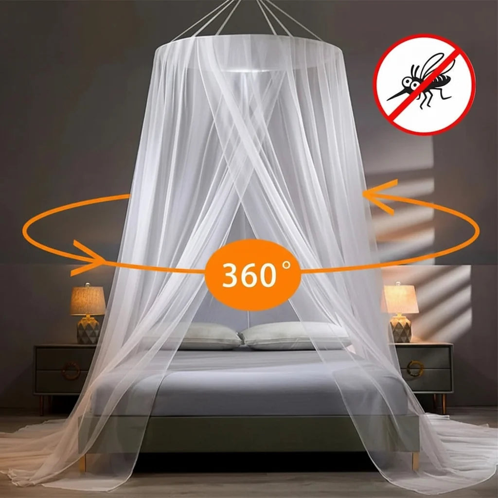 Foldable self-supporting pop-up mosquito net for beds, product detail 5.