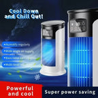 Portable evaporative air cooler with a 300 ml tank and six fan speeds, product detail 5.