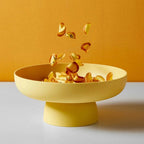 Decorative Fruit Bowl | Hand-Painted Modern Centerpiece - Serving Bowl product view 2