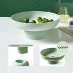 Decorative Fruit Bowl | Hand-Painted Modern Centerpiece - Serving Bowl product view 3