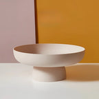 Decorative Fruit Bowl | Hand-Painted Modern Centerpiece - Serving Bowl product view 7