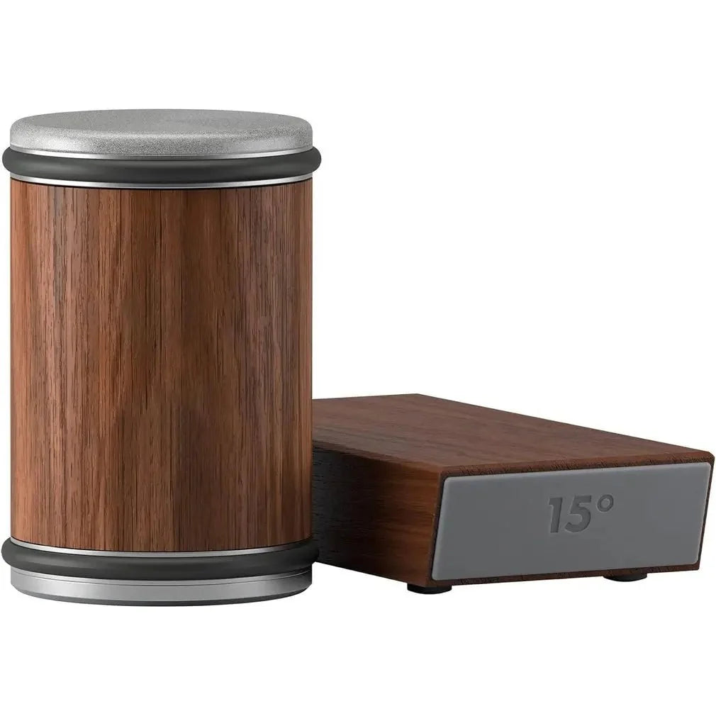 Rolling Knife Sharpener with diamond grinder and wood base — product image 9