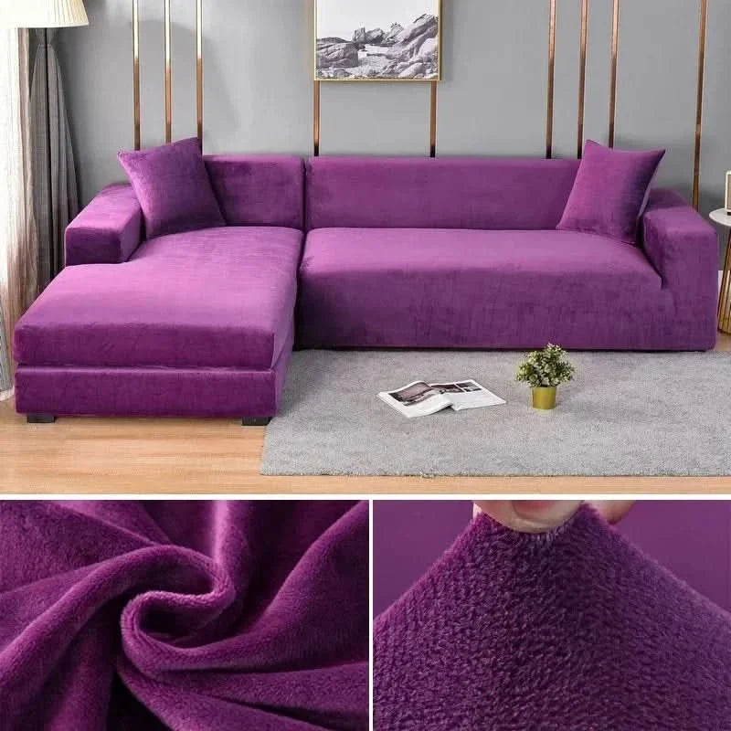 Sofa Cover | Stretch Velvet, Twenty Colors — product image 4