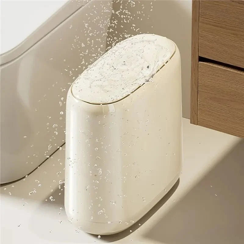 Slim Trash Can | Narrow-Space Household Waste Bin - Trash Can product view 4