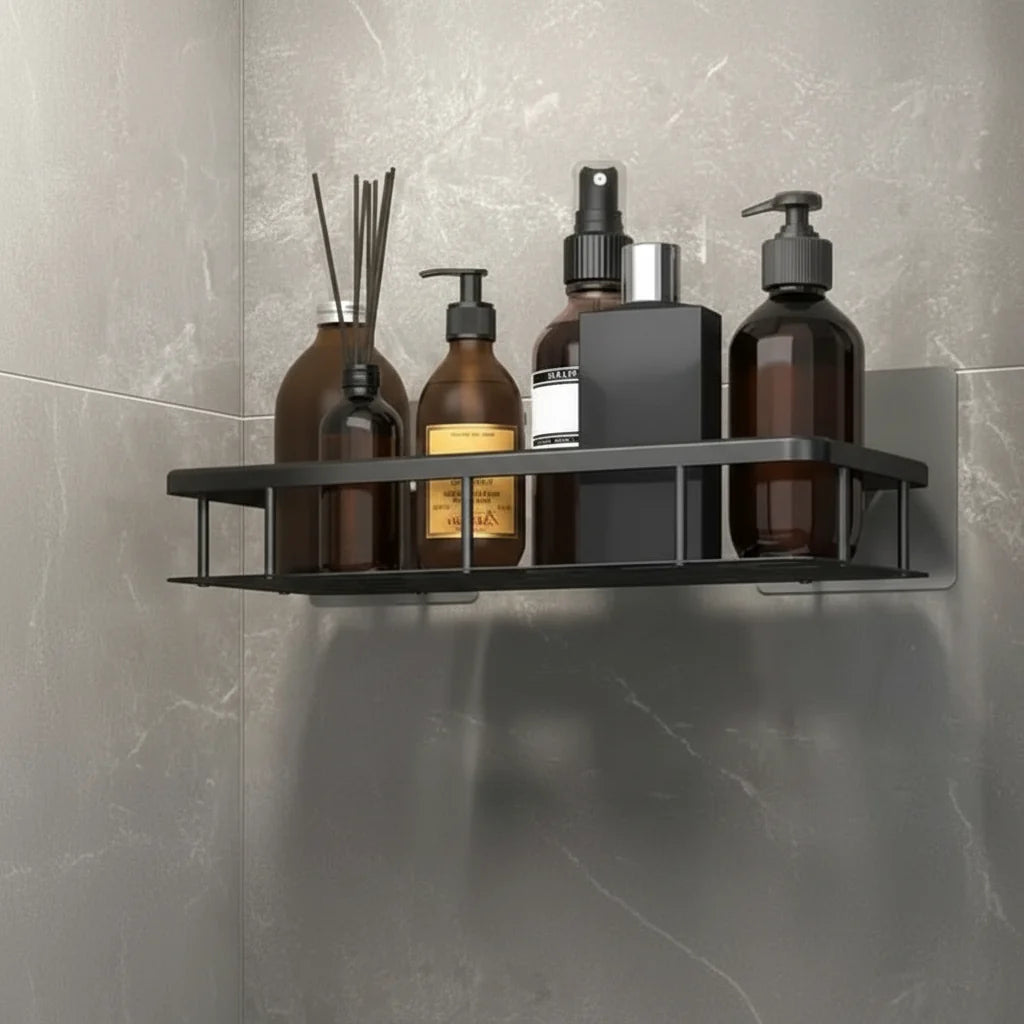 Adhesive Shower Shelf with drill-free bathroom storage — product image 2