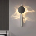 Rotatable LED Wall Light - Ribbed Stainless Steel Fixture - product image 3