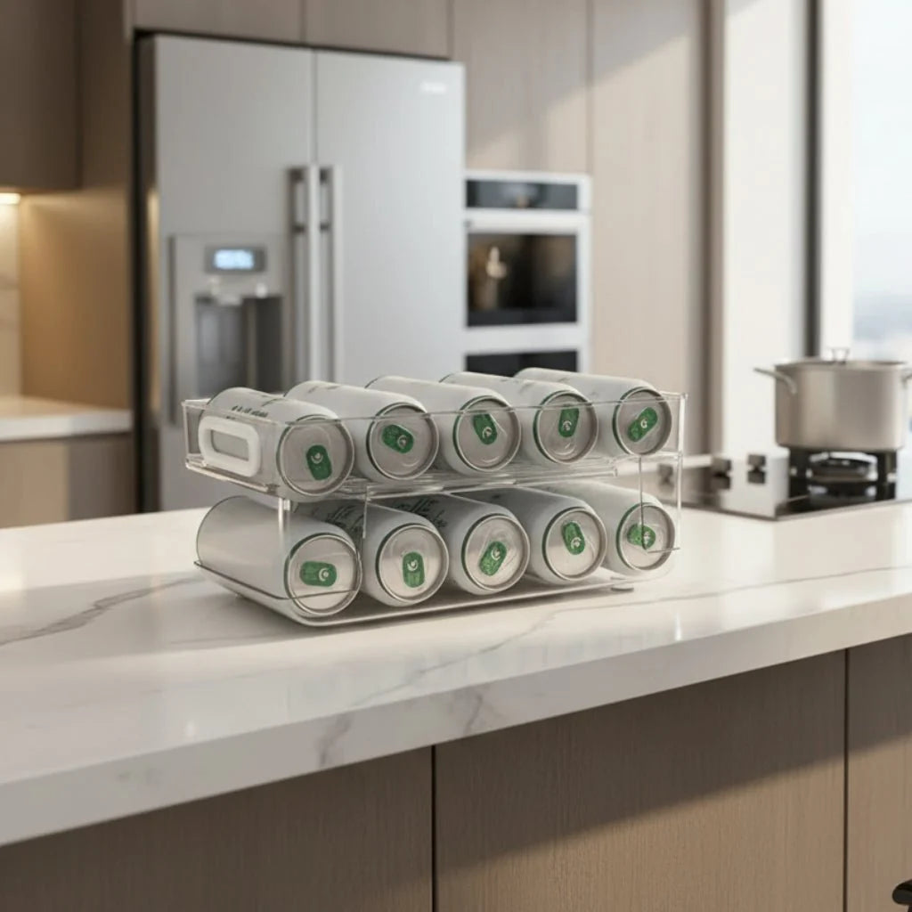 Can Dispenser | Two-Tier Refrigerator Organizer - Can Dispenser product view 1