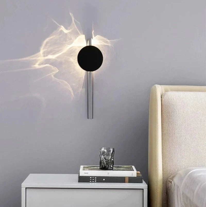 Rotatable LED Wall Light - Ribbed Stainless Steel Fixture - product image 2