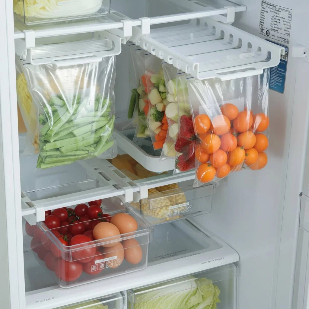 Refrigerator Drawer Organizer - Space-Saving Food Storage Rack - product image 6