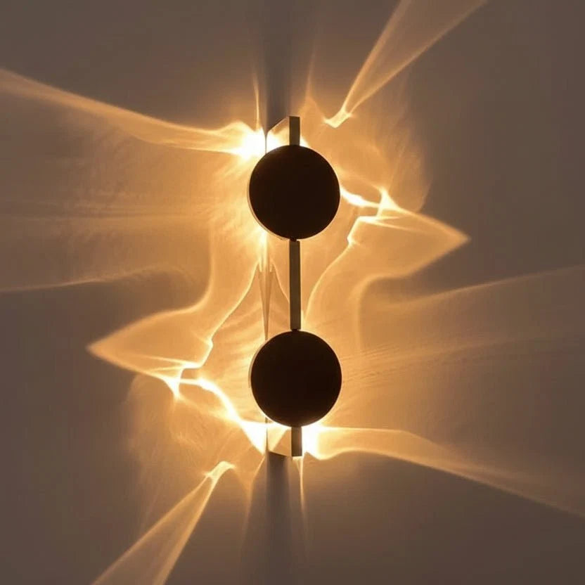 Rotatable LED Wall Light - Ribbed Stainless Steel Fixture - product image 1