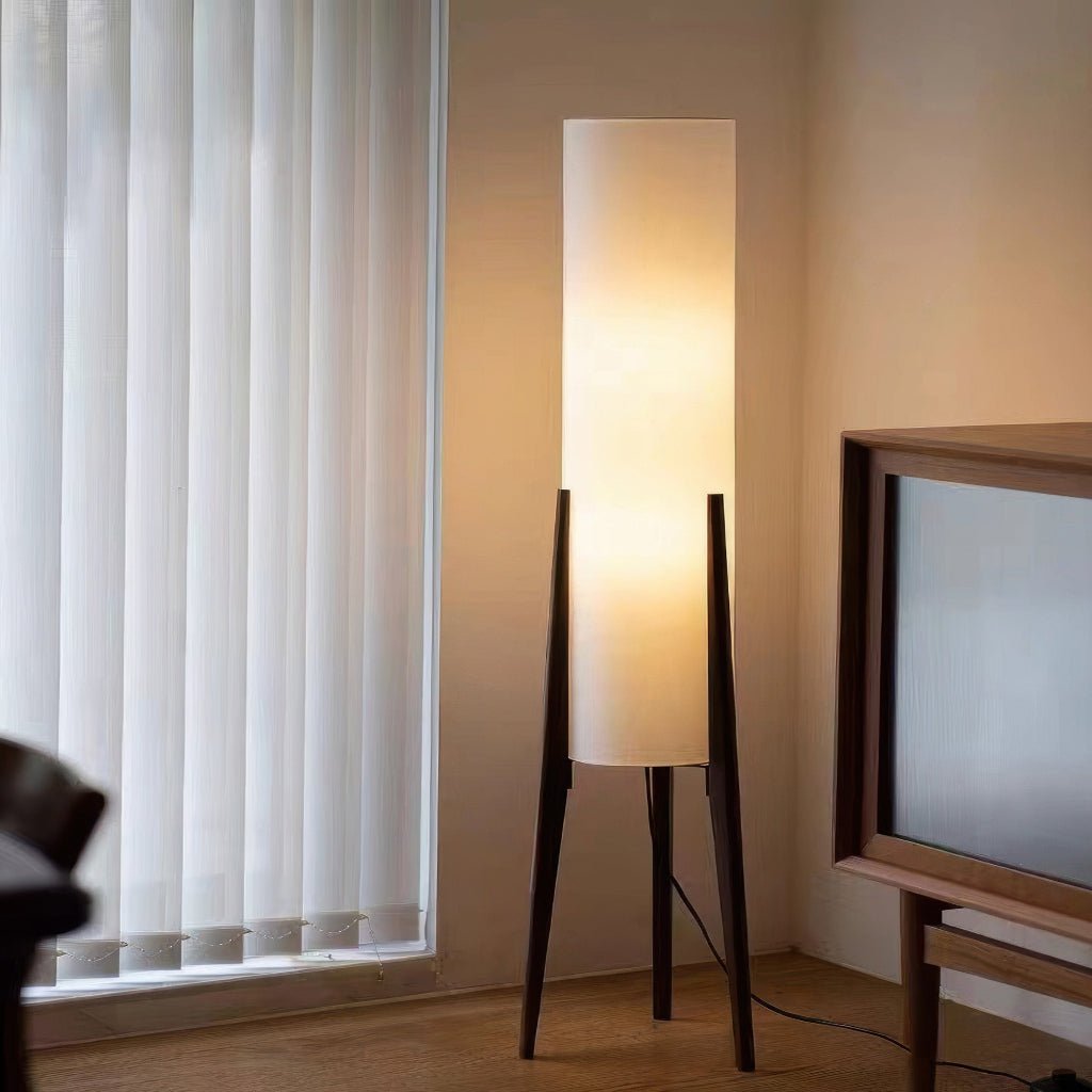 Floor Lamp | Walnut Wood Frame, Dimmable LED — product image 3