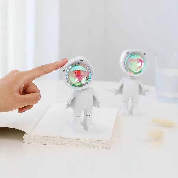 Astronaut Robot Lamp | Rechargeable Rainbow Mood Light - Table Lamp product view 3
