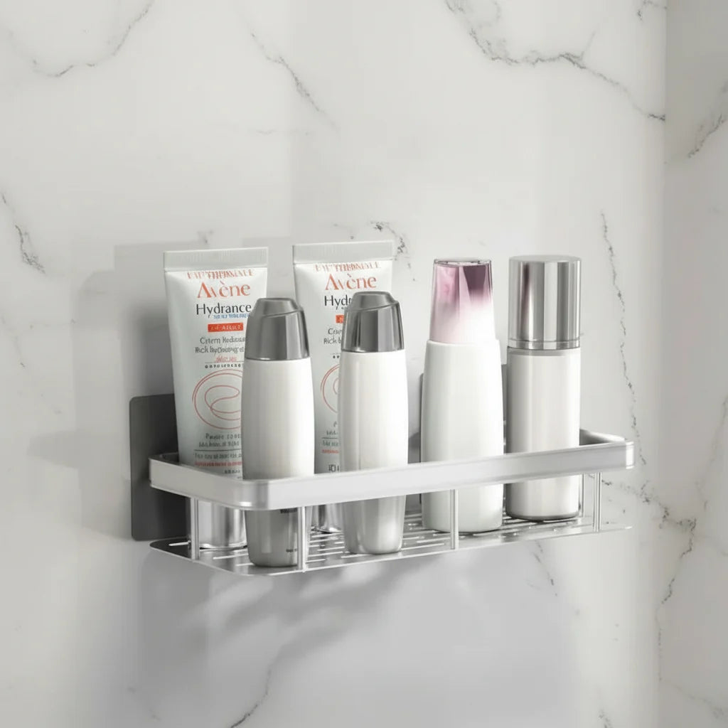 Adhesive Shower Shelf with drill-free bathroom storage — product image 7
