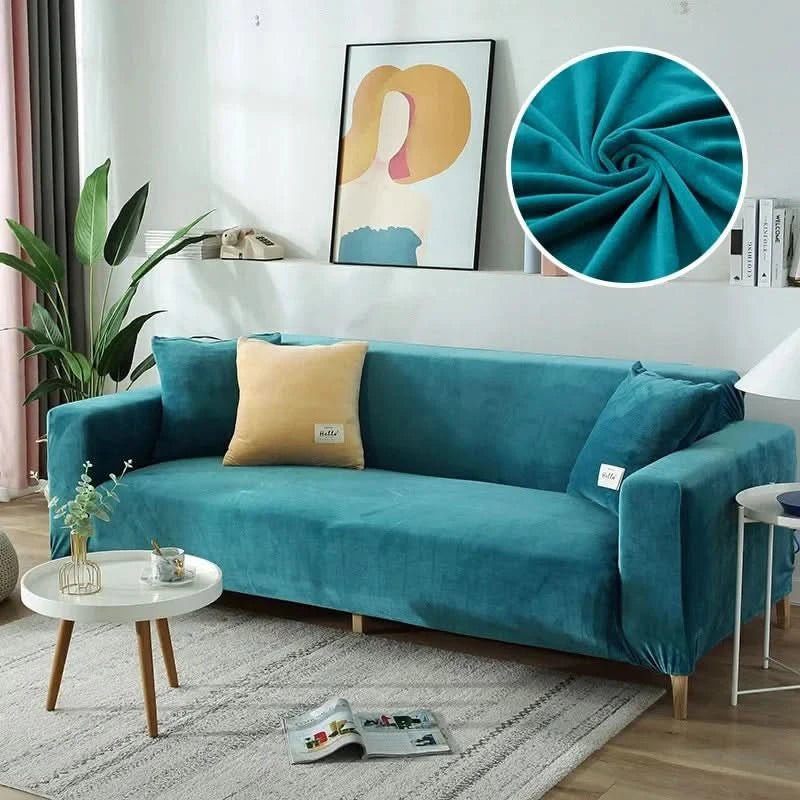 Sofa Cover | Stretch Velvet, Twenty Colors — product image 1