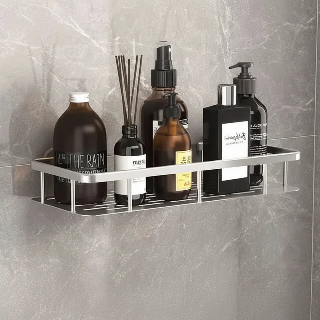 Adhesive Shower Shelf with drill-free bathroom storage — product image 5