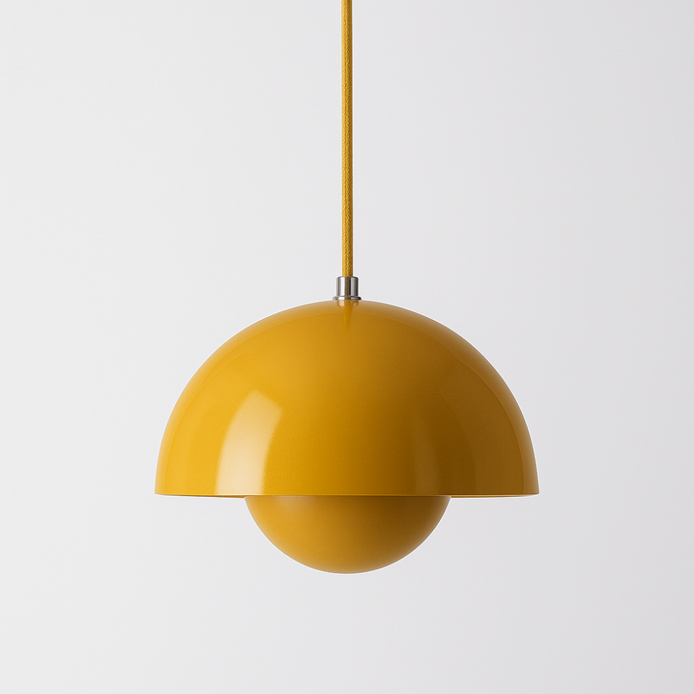 Scandinavian Color Dome Chandelier | Dimmable Metal Pendant Light image 12