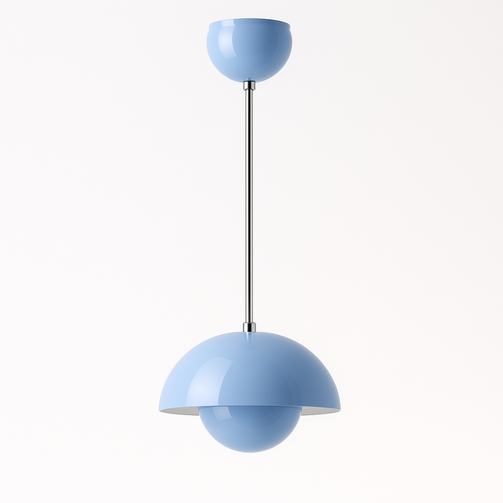 Scandinavian Color Dome Chandelier | Dimmable Metal Pendant Light image 18