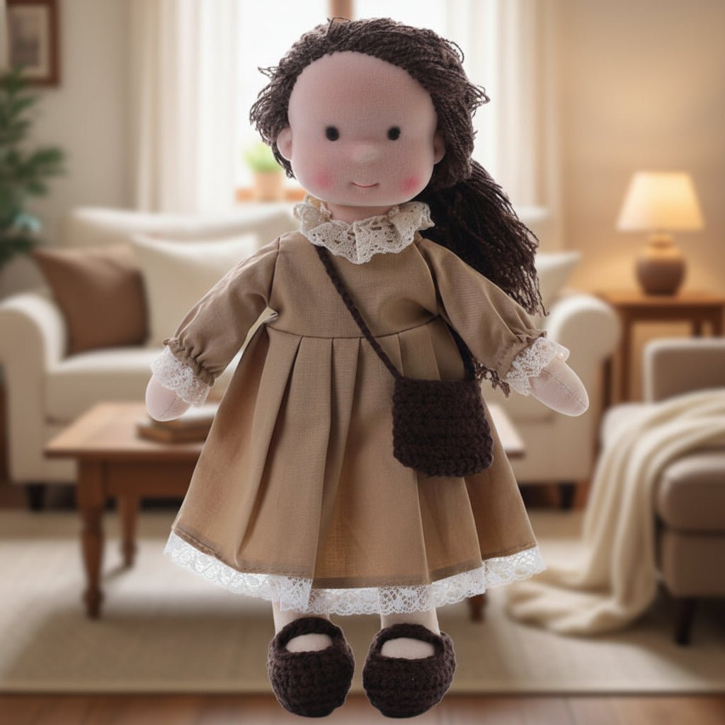 Handmade Waldorf-Style Doll | Cotton Body, Soft Construction, Multicolor Finish 20