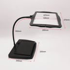 LED Desk Magnifier with rechargeable 3× work light — product image 2