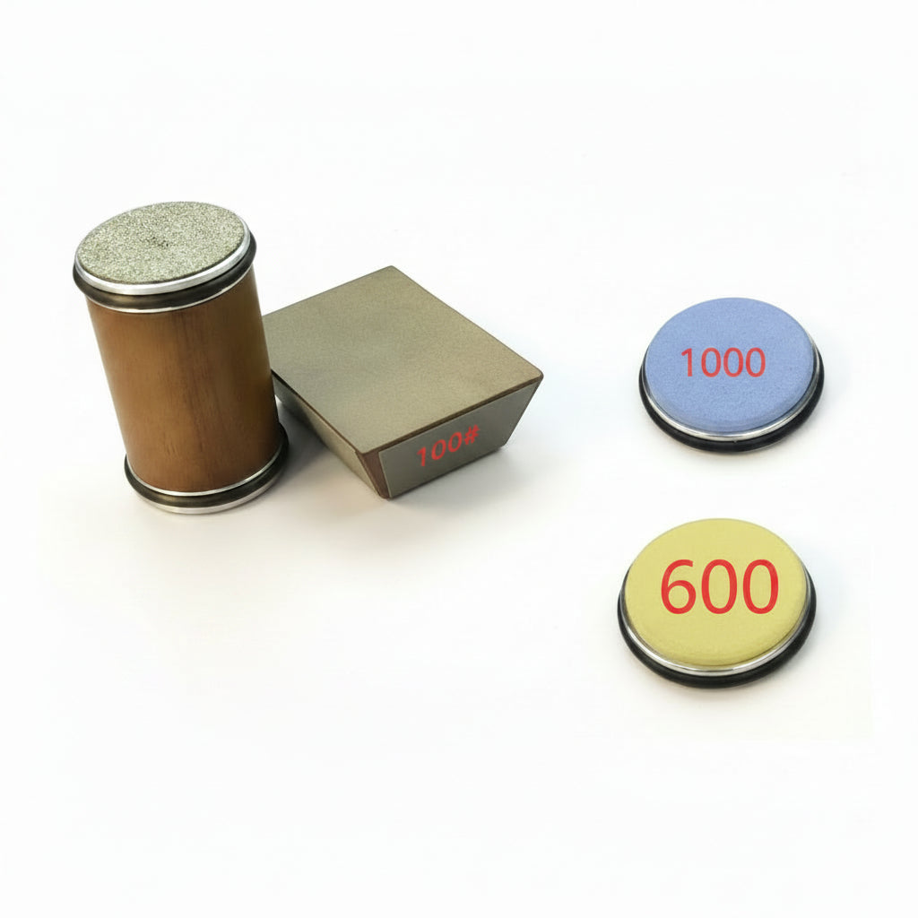 Rolling Knife Sharpener with diamond grinder and wood base — product image 14