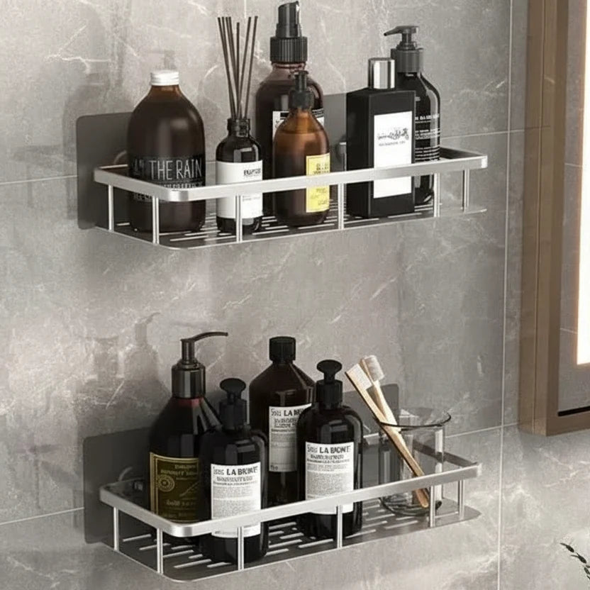 Adhesive Shower Shelf with drill-free bathroom storage — product image 9