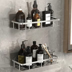 Adhesive Shower Shelf with drill-free bathroom storage — product image 9