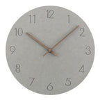 Silent 29 cm wall clock with MDF face and walnut wood hands, product detail 5.
