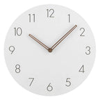 Silent 29 cm wall clock with MDF face and walnut wood hands, product detail 7.
