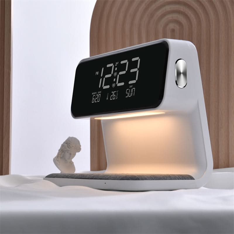Alarm Clock Lamp with wireless charger and dimmable led — product image 2